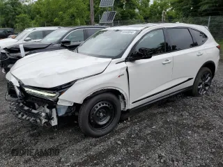 2024 Acura MDX w/A-Spec Package with VIN 5J8YE1H09RL013714, listed as a Copart auction lot 64440054 with 7,361 mi miles and Salvage Title. Bid and sale history available at carsss.com. Image 1.