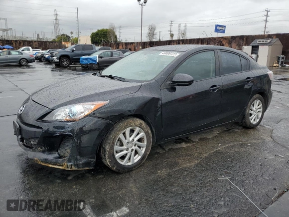 2012 Mazda 3 i Touring with VIN JM1BL1V82C1642786, listed as a Copart auction lot 49008125 with 110,688 mi miles and Salvage Title. Bid and sale history available at DreamBid. Image 1.