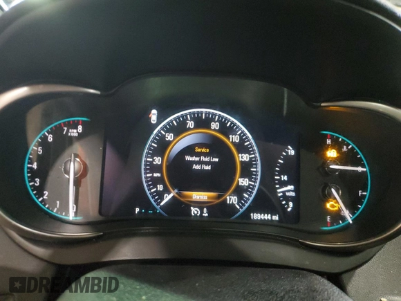 2015 Buick LaCrosse Leather with VIN 1G4GB5G3XFF120380, listed as a Copart auction lot 52153435 with 189,444 mi miles and Salvage Title. Bid and sale history available at DreamBid. Image 9.