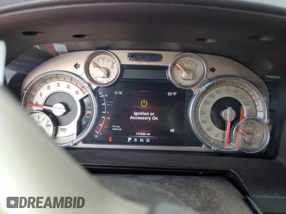 2016 Ram 2500 Laramie Longhorn with VIN 3C6UR5GL4GG259785, listed as a Copart auction lot 76971334 with 147,909 mi miles and Salvage title. Bid and sale history available at DreamBid. Image 9.