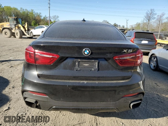 2018 BMW X6 xDrive35i with VIN 5UXKU2C55J0X50154, listed as a Copart auction lot 46868243 with 47,869 mi miles. Bid and sale history available at carsss.com. Image 6.