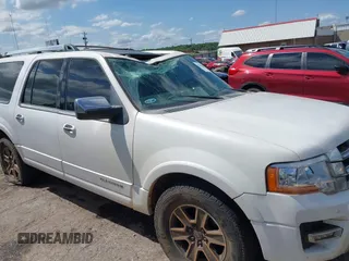 2015 Ford Expedition Max Platinum with VIN 1FMJK1MTXFEF30329, listed as a IAAI auction lot 42410300 with 184,119 mi miles and . Bid and sale history available at DreamBid. Image 6.