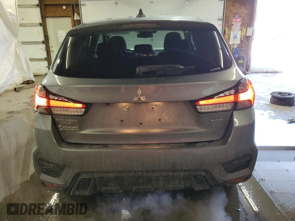 2021 Mitsubishi Outlander Sport ES with VIN JA4ARUAU2MU020620, listed as a Copart auction lot 89301915 with 38,812 mi miles and Salvage Title. Bid and sale history available at carsss.com. Image 6.