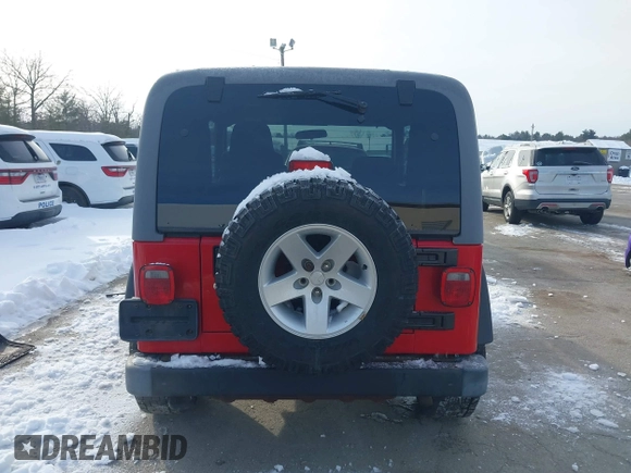 2005 Jeep Wrangler Rubicon with VIN 1J4FA69S25P316085, listed as a IAAI auction lot 41503034 with 57,252 mi miles. Bid and sale history available at carsss.com. Image 16.