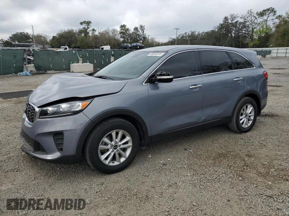 2020 Kia Sorento LX with VIN 5XYPG4A37LG643258, listed as a Copart auction lot 46093245 with 122,379 mi miles and Salvage Title. Bid and sale history available at carsss.com. Image 1.