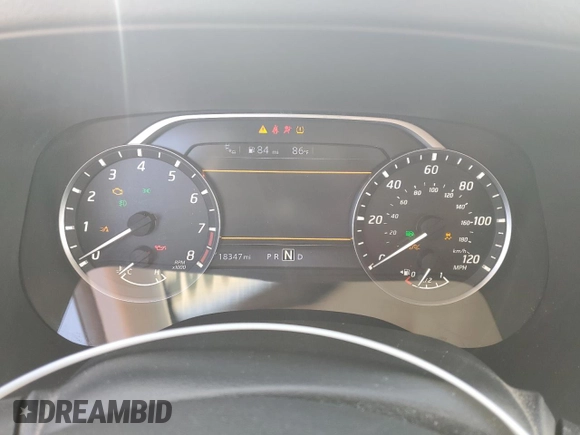 2022 Nissan Frontier SV with VIN 1N6ED1FJ6NN607236, listed as a Copart auction lot 46663385 with 18,347 mi miles and Salvage title. Bid and sale history available at DreamBid. Image 9.