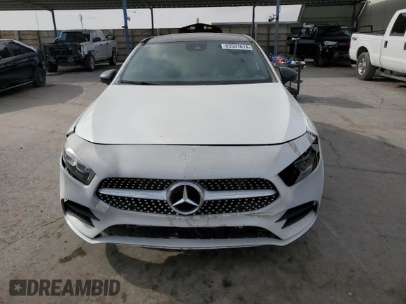 2019 Mercedes-Benz A 220 with VIN WDD3G4EB6KW011164, listed as a Copart auction lot 83501614 with Not Provided miles and Clean Title. Bid and sale history available at DreamBid. Image 5.