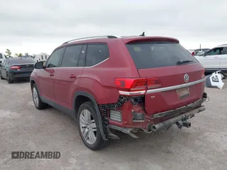 2019 Volkswagen Atlas SE with VIN 1V2WR2CA4KC606661, listed as a IAAI auction lot 42581054 with 89,079 mi miles and . Bid and sale history available at DreamBid. Image 3.