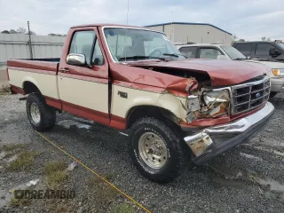 1995 Ford F-150 with VIN 1FTEF14N3SNA76012, listed as a Copart auction lot 74675844 with 133,345 mi miles and Salvage Title. Bid and sale history available at carsss.com. Image 4.