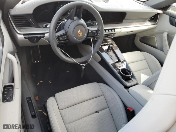 2022 Porsche 911 Carrera S with VIN WP0CB2A9XNS245285, listed as a Copart auction lot 74853254 with 0 mi miles and Non Repairable. Bid and sale history available at carsss.com. Image 8.