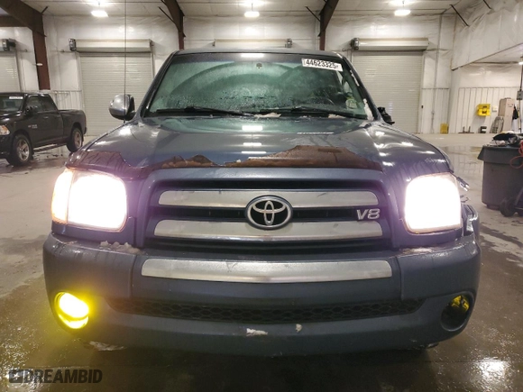 2005 Toyota Tundra SR5 with VIN 5TBDT44165S482991, listed as a Copart auction lot 44623325 with 224,553 mi miles and Salvage Title. Bid and sale history available at carsss.com. Image 5.