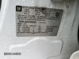 2014 Chevrolet Captiva Sport LTZ z VIN 3GNAL4EK7ES542961, wystawiony jako Copart lot #54413985 z przebiegiem 162 052 mil mil oraz Szkoda całkowita • Salvage title. Historia ofert i sprzedaży dostępna na DreamBid. Obrazek 13.
