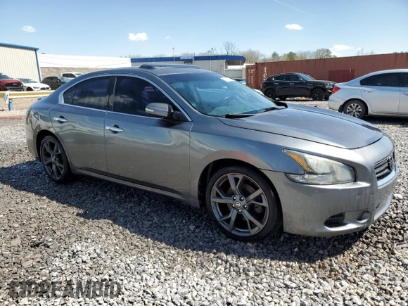 2014 Nissan Maxima S with VIN 1N4AA5AP3EC465054, listed as a Copart auction lot 50627765 with 172,932 mi miles and Salvage Title. Bid and sale history available at DreamBid. Image 4.