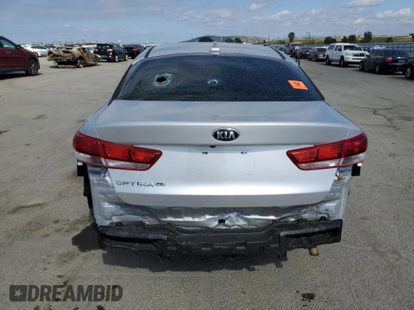 2017 Kia Optima LX with VIN KNAGT4L35H5163760, listed as a Copart auction lot 53472075 with 69,559 mi miles and Salvage Title. Bid and sale history available at carsss.com. Image 6.