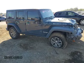 2018 Jeep Wrangler JK Unlimited Rubicon with VIN 1C4BJWFG9JL840582, listed as a Copart auction lot 73064054 with 47,590 mi miles and Salvage Title. Bid and sale history available at carsss.com. Image 4.