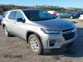2023 Chevrolet Traverse LS with VIN 1GNERFKW9PJ230373, listed as a IAAI auction lot 40983290 with Not provided miles and . Bid and sale history available at DreamBid. Image 1.