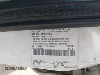 1998 Ford Contour с VIN 1FAFP6537WK249099, выставлен на аукционе IAAI как лот 42112504 с пробегом 83 875 миль миль и . История ставок и продаж доступна на DreamBid. Изображение 9.
