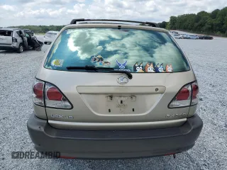 2001 Lexus RX 300 with VIN JTJGF10U410102261, listed as a Copart auction lot 62439124 with 159,012 mi miles and Salvage Title. Bid and sale history available at carsss.com. Image 6.