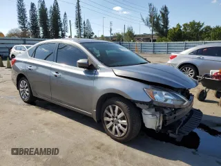 2017 Nissan Sentra SV with VIN 3N1AB7AP1HL710111, listed as a Copart auction lot 52864295 with 172,027 mi miles and Salvage Title. Bid and sale history available at carsss.com. Image 4.