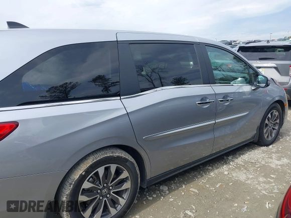 2022 Honda Odyssey EX-L with VIN 5FNRL6H72NB059451, listed as a IAAI auction lot 41454609 with 47,830 mi miles and . Bid and sale history available at DreamBid. Image 12.