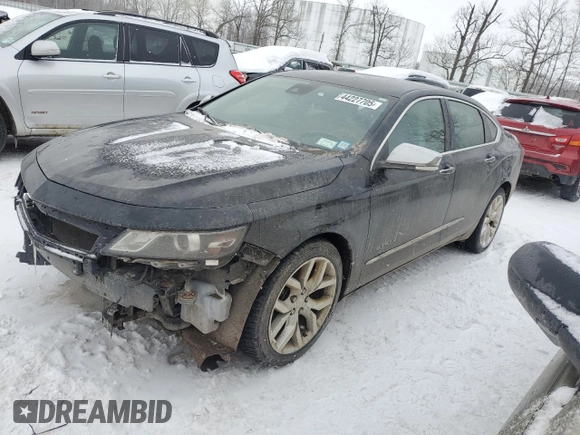 2017 Chevrolet Impala Premier with VIN 1G1145S30HU192739, listed as a Copart auction lot 44227705 with 222,215 mi miles and Salvage Title. Bid and sale history available at DreamBid. Image 1.