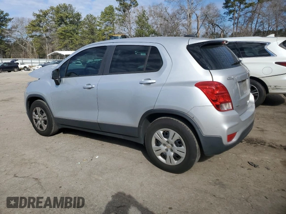 2019 Chevrolet Trax LS with VIN 3GNCJKSB7KL123943, listed as a Copart auction lot 46441505 with 182,707 mi miles and Salvage Title. Bid and sale history available at carsss.com. Image 2.