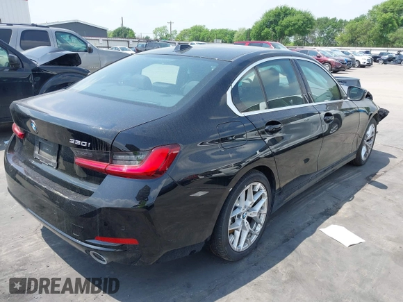 2025 BMW 3 Series 330i with VIN 3MW69CW08S8F04505, listed as a IAAI auction lot 41951475 with 6,053 mi miles and . Bid and sale history available at carsss.com. Image 4.