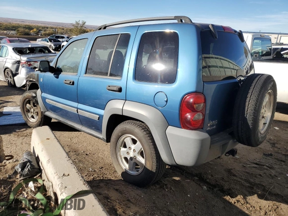 2005 Jeep Liberty Sport with VIN 1J4GL48545W635895, listed as a Copart auction lot 80876564 with 145,108 mi miles and Salvage Title. Bid and sale history available at DreamBid. Image 2.