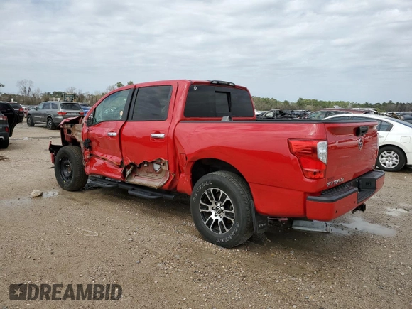2021 Nissan Titan SV z VIN 1N6AA1EF0MN507040, wystawiony jako Copart lot #44913805 z przebiegiem 31 349 mil mil oraz Szkoda całkowita • Salvage title. Historia ofert i sprzedaży dostępna na DreamBid. Obrazek 2.