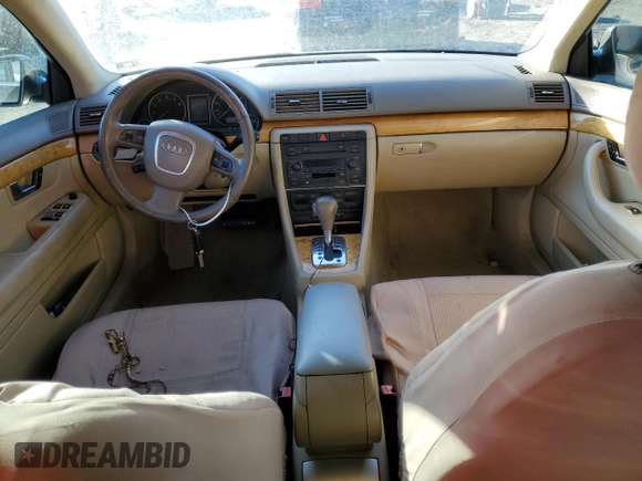 2005 Audi A4 2.0T with VIN WAUAF68E55A479388, listed as a Copart auction lot 87855955 with 103,835 mi miles and Salvage Title. Bid and sale history available at carsss.com. Image 8.