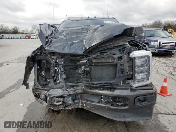 2024 Ford Super Duty F-250 SRW XL with VIN 1FT8W2BT9REE45485, listed as a Copart auction lot 49457685 with 21,713 mi miles and Salvage Title. Bid and sale history available at carsss.com. Image 5.