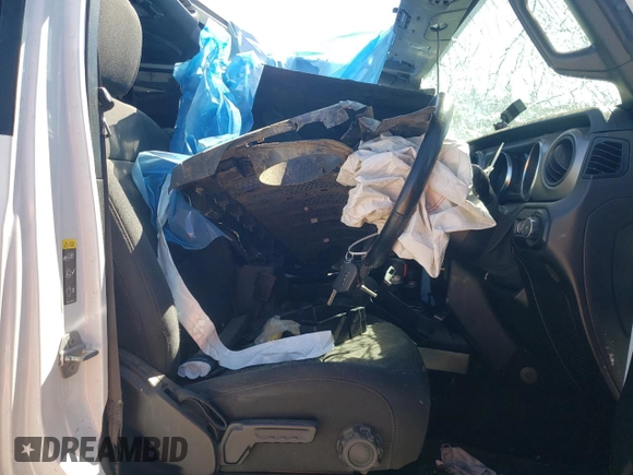 2021 Jeep Wrangler Unlimited Sport with VIN 1C4HJXKN6MW652237, listed as a Copart auction lot 75054554 with Not provided miles and Salvage title. Bid and sale history available at DreamBid. Image 7.