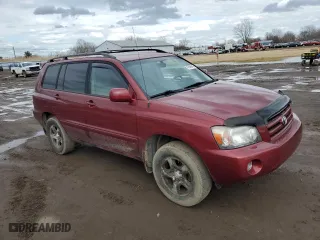 2007 Toyota Highlander with VIN JTEHD21A170048333, listed as a Copart auction lot 47866945 with 277,681 mi miles and Salvage Title. Bid and sale history available at carsss.com. Image 4.