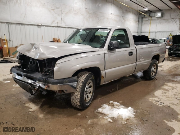 2006 Chevrolet Silverado 1500 LS with VIN 1GCEK14T36E135138, listed as a Copart auction lot 87360994 with 76,755 mi miles and Non Repairable. Bid and sale history available at carsss.com. Image 1.