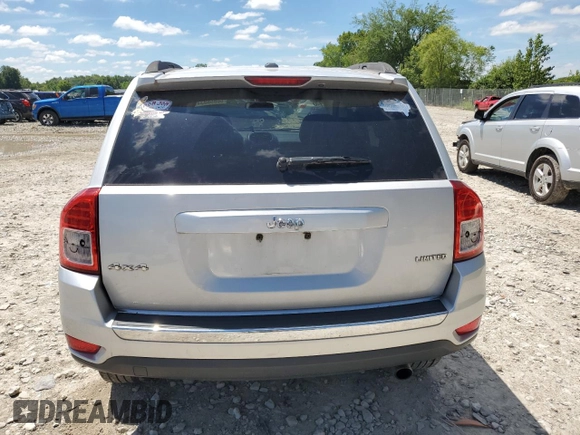 2011 Jeep Compass Limited with VIN 1J4NF5FB9BD201606, listed as a Copart auction lot 48204785 with 183,658 mi miles and Non Repairable. Bid and sale history available at carsss.com. Image 6.