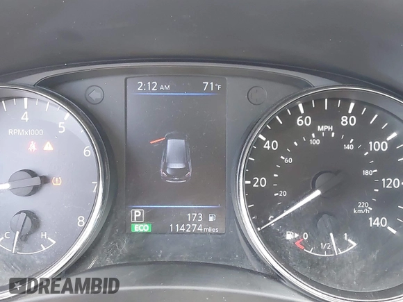 2019 Nissan Rogue SL with VIN 5N1AT2MT4KC834359, listed as a IAAI auction lot 41999824 with 114,274 mi miles and . Bid and sale history available at DreamBid. Image 7.