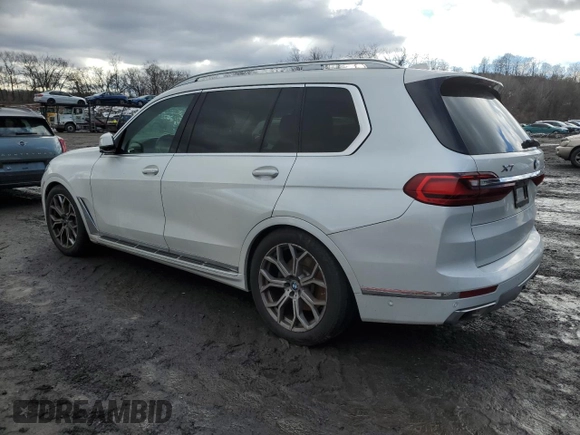 2019 BMW X7 xDrive40i with VIN 5UXCW2C50KL085064, listed as a Copart auction lot 43508675 with 45,790 mi miles and Non Repairable. Bid and sale history available at carsss.com. Image 2.