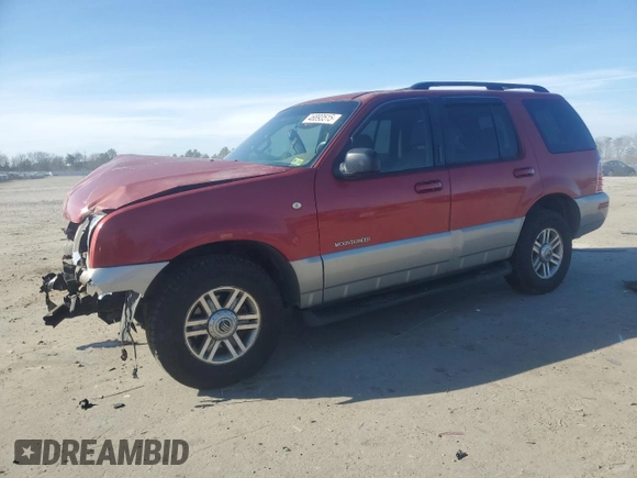 2002 Mercury Mountaineer with VIN 4M2DU86W92UJ26086, listed as a Copart auction lot 46893515 with 177,330 mi miles and Salvage title. Bid and sale history available at DreamBid. Image 1.