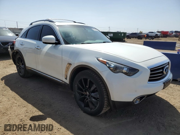 2013 Infiniti FX with VIN JN8CS1MW5DM173270, listed as a Copart auction lot 52174825 with 143,081 mi miles and Salvage Title. Bid and sale history available at carsss.com. Image 4.