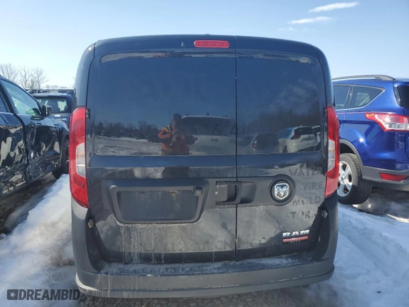 2019 Ram ProMaster City Cargo Van Tradesman with VIN ZFBHRFAB4K6N02590, listed as a Copart auction lot 47856575 with 77,920 mi miles and Salvage Title. Bid and sale history available at carsss.com. Image 6.