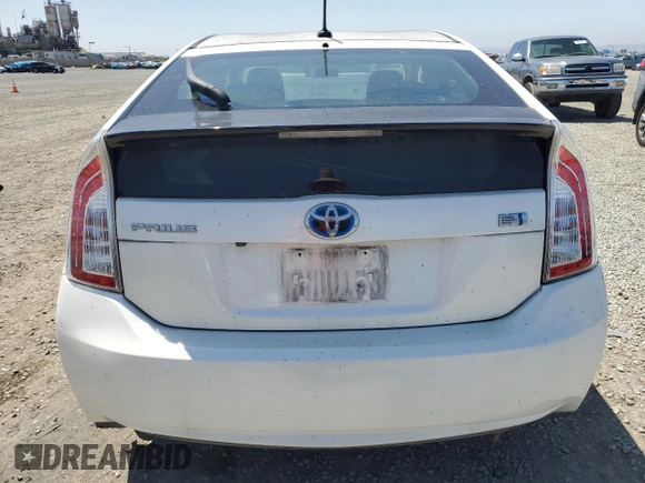 2012 Toyota Prius One with VIN JTDKN3DU8C5412120, listed as a Copart auction lot 56515715 with 92,246 mi miles and Clean Title. Bid and sale history available at DreamBid. Image 6.