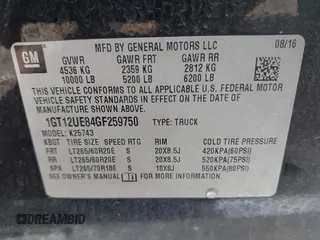 2016 GMC Sierra 2500HD Denali z VIN 1GT12UE84GF259750, wystawiony jako IAAI lot #42221632 z przebiegiem 201 055 mil mil oraz . Historia ofert i sprzedaży dostępna na DreamBid. Obrazek 9.