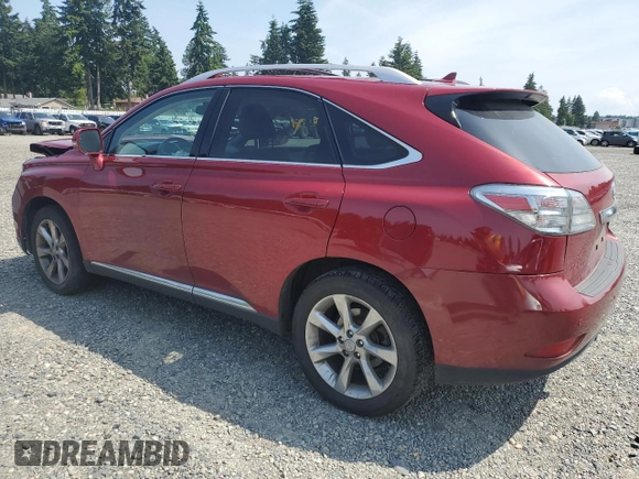 2011 Lexus RX 350 with VIN JTJBK1BA2B2015876, listed as a Copart auction lot 62116415 with 117,159 mi miles and Salvage title. Bid and sale history available at DreamBid. Image 2.