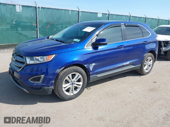 2015 Ford Edge SEL with VIN 2FMTK4J84FBC18514, listed as a IAAI auction lot 41807224 with 117,497 mi miles. Bid and sale history available at carsss.com. Image 17.