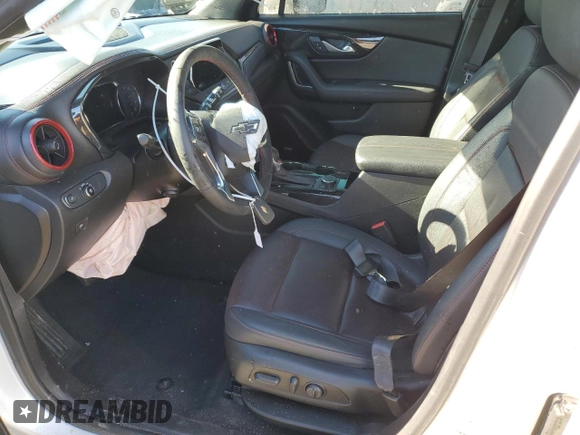 2022 Chevrolet Blazer RS with VIN 3GNKBKRS1NS152170, listed as a Copart auction lot 45322235 with 30,025 mi miles and Salvage title. Bid and sale history available at DreamBid. Image 7.