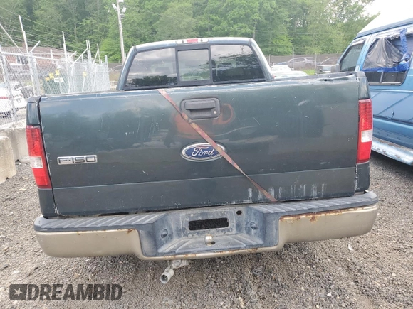 2005 Ford F-150 XLT with VIN 1FTPX12555NA02250, listed as a Copart auction lot 55414295 with Not Provided miles and Salvage Title. Bid and sale history available at carsss.com. Image 6.