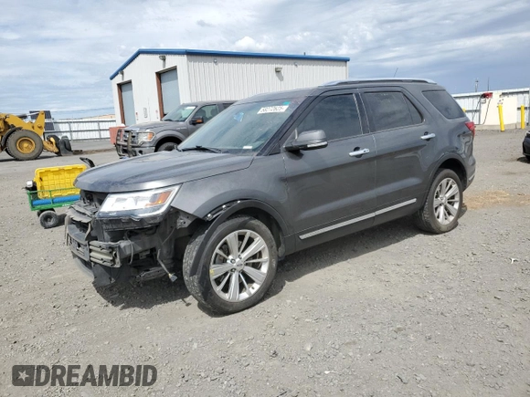 2019 Ford Explorer Limited z VIN 1FM5K8FH3KGA17442, wystawiony jako Copart lot #58272625 z przebiegiem 88 907 mil mil oraz Szkoda całkowita • Salvage title. Historia ofert i sprzedaży dostępna na DreamBid. Obrazek 1.