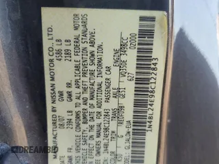 2008 Nissan Altima 3.5 SE with VIN 1N4BL24E98C122843, listed as a Copart auction lot 51005075 with 128,887 mi miles and Salvage Title. Bid and sale history available at carsss.com. Image 13.