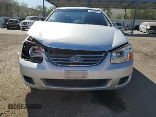 2008 Kia Spectra EX with VIN KNAFE122185498723, listed as a Copart auction lot 75348554 with 117,950 mi miles and Salvage Title. Bid and sale history available at carsss.com. Image 5.