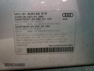 2016 Audi Q5 Premium Plus with VIN WA1L2AFP6GA022469, listed as a Copart auction lot 54421855 with 148,679 mi miles and Salvage Title. Bid and sale history available at carsss.com. Image 14.